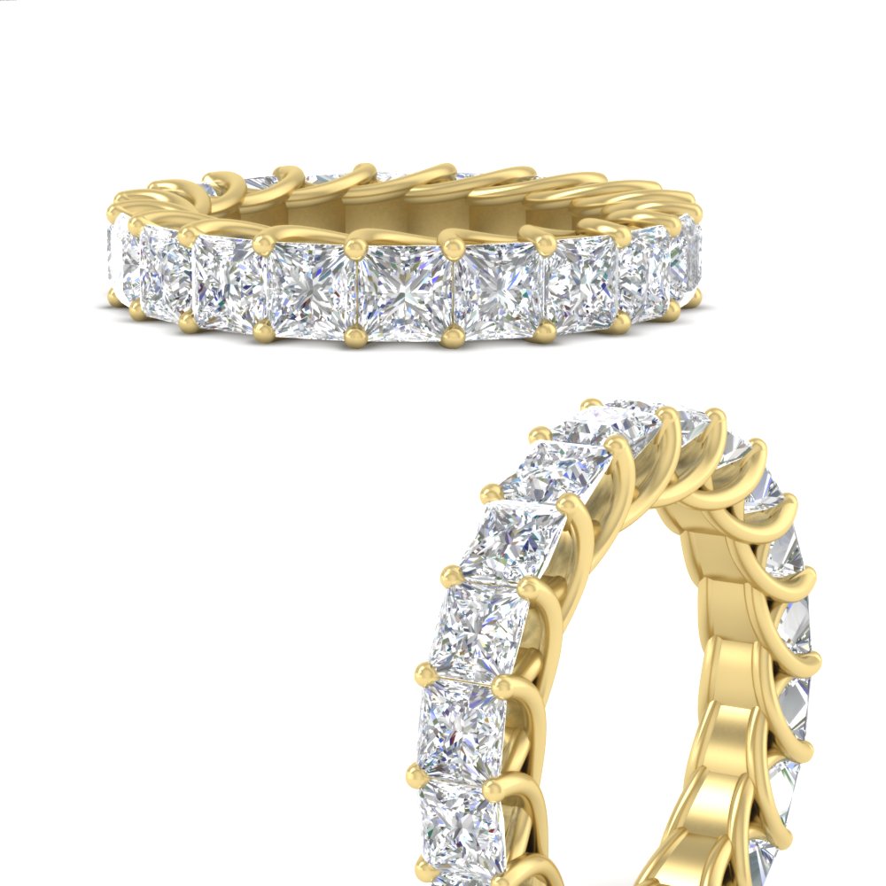 Princess Cut 5 Carat Eternity Ring