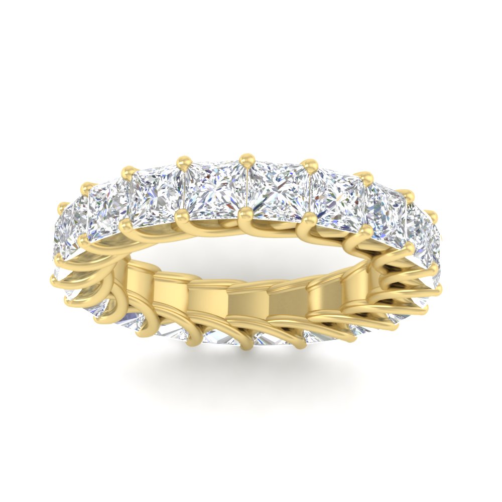 Princess Cut 5 Carat Eternity Ring