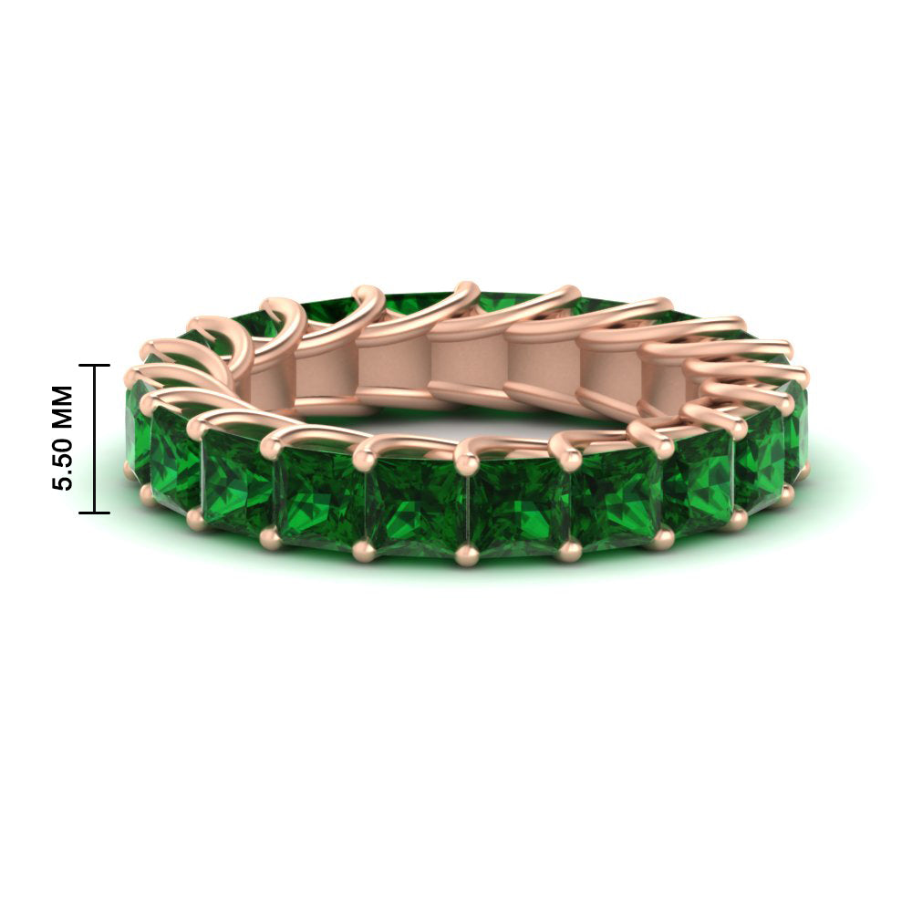 Princess Cut 5 Carat Eternity Ring