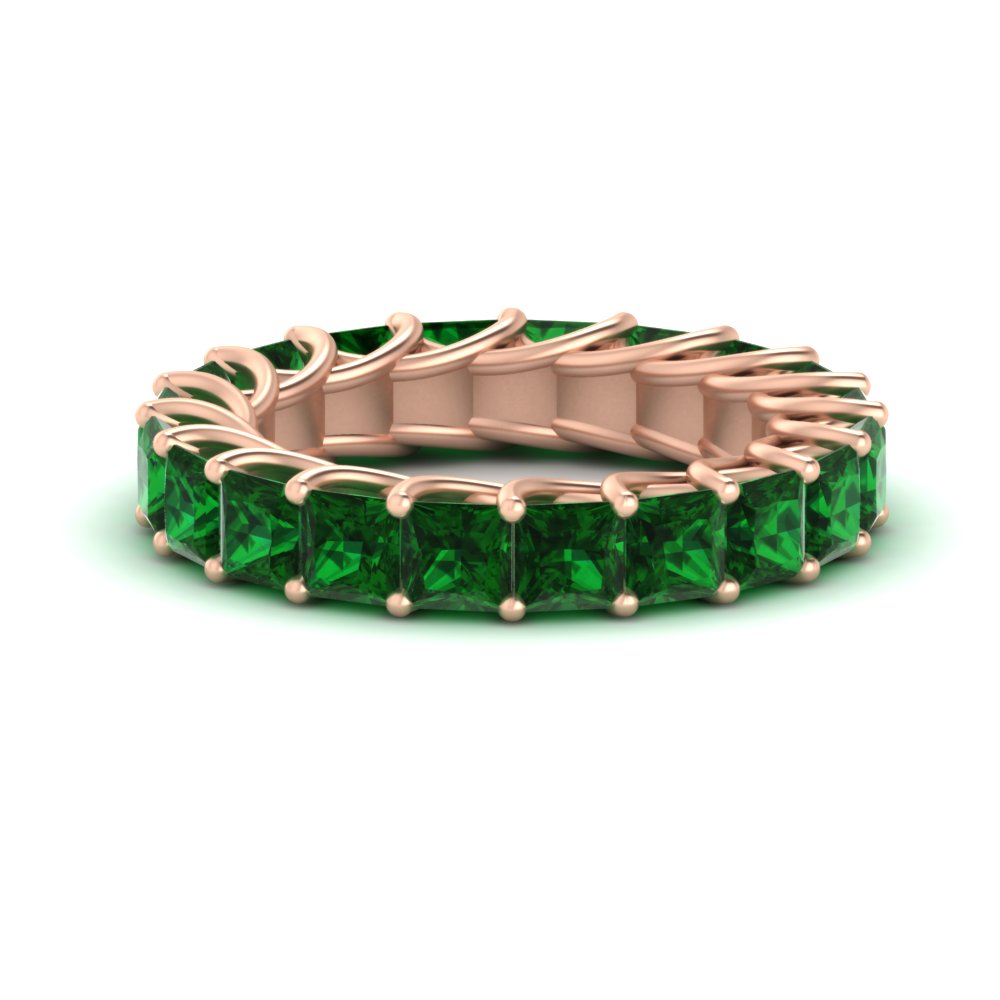 Princess Cut 5 Carat Eternity Ring