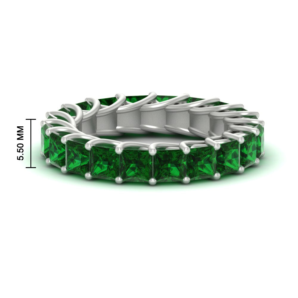 Princess Cut 5 Carat Eternity Ring