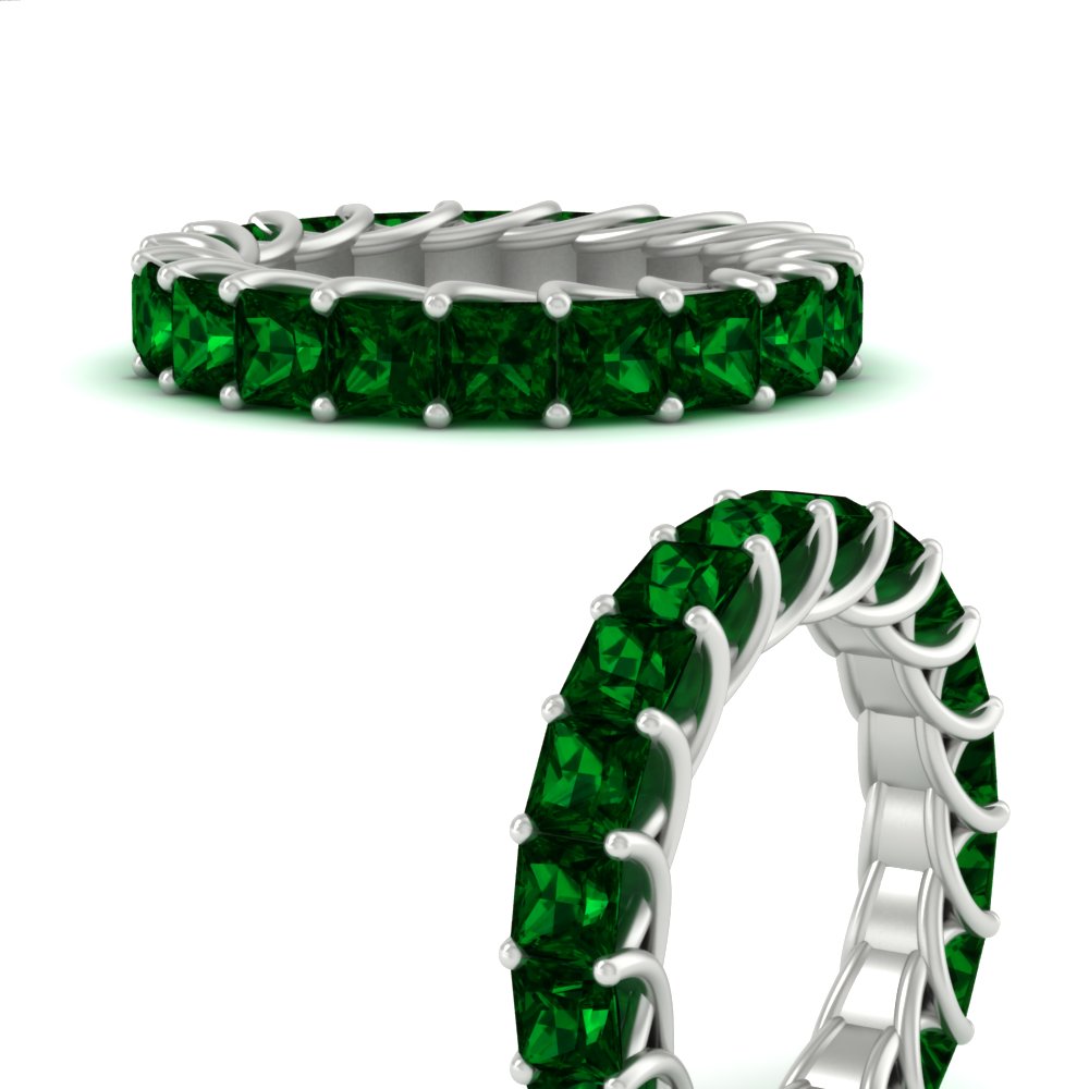 Princess Cut 5 Carat Eternity Ring