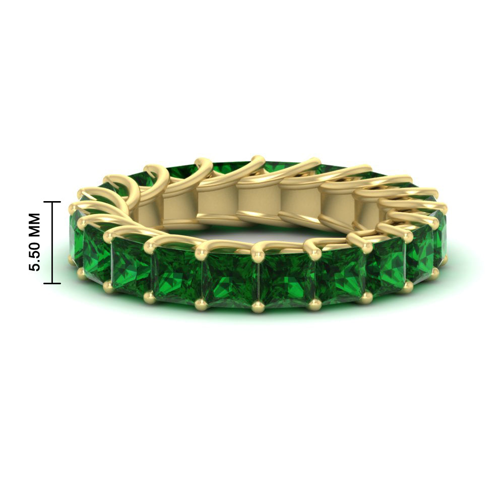 Princess Cut 5 Carat Eternity Ring