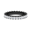 Load image into Gallery viewer, princess-cut-5-carat-eternity-diamond-black-ring-in-black-gold-FD10247PR-5.00CT-NL-BG