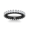Load image into Gallery viewer, princess-cut-5-carat-eternity-diamond-black-ring-in-black-gold-FD10247PRANGLE5-5.00CT-NL-BG