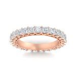 Load image into Gallery viewer, princess-cut-5-carat-eternity-diamond-wedding-ring-in-rose-gold-FD10247PRBANGLE5-5.00CT-NL-RG
