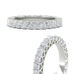 Load image into Gallery viewer, princess-cut-5-carat-eternity-diamond-wedding-ring-in-white-gold-FD10247PRBANGLE3-5.00CT-NL-WG
