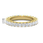 Load image into Gallery viewer, princess-cut-5-carat-eternity-diamond-wedding-ring-in-yellow-gold-FD10247PRB-5.00CT-NL-YG-HW
