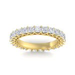 Load image into Gallery viewer, princess-cut-5-carat-eternity-diamond-wedding-ring-in-yellow-gold-FD10247PRBANGLE5-5.00CT-NL-YG
