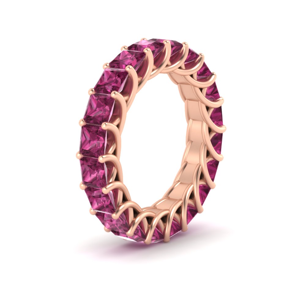 Princess Cut 5 Carat Eternity Ring