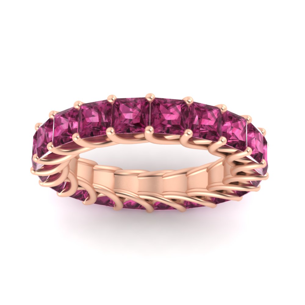 Princess Cut 5 Carat Eternity Ring