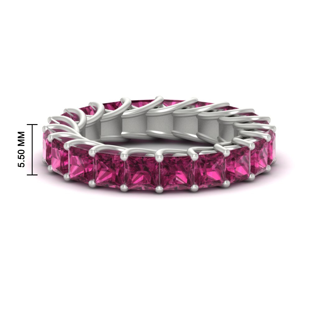 Princess Cut 5 Carat Eternity Ring