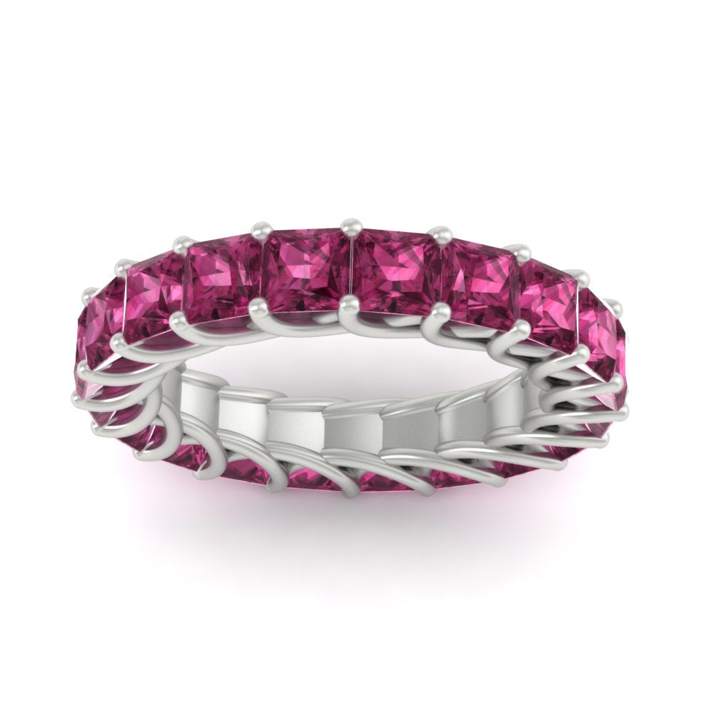 Princess Cut 5 Carat Eternity Ring