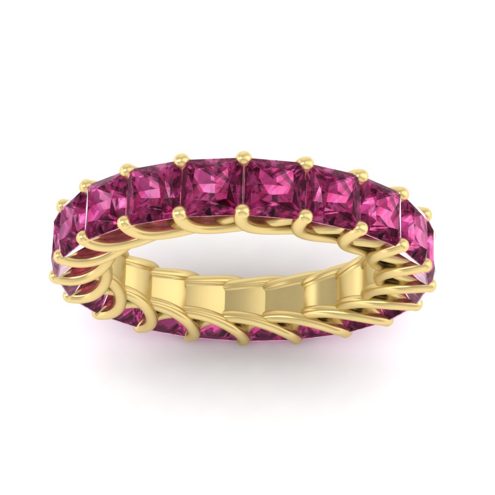 Princess Cut 5 Carat Eternity Ring