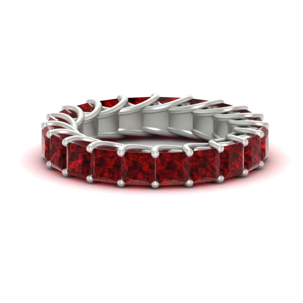 Princess Cut 5 Carat Eternity Ring