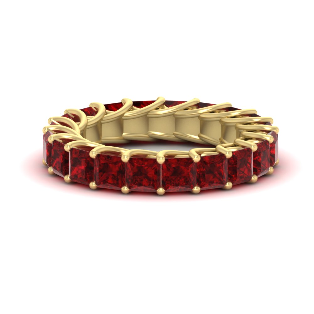 Princess Cut 5 Carat Eternity Ring