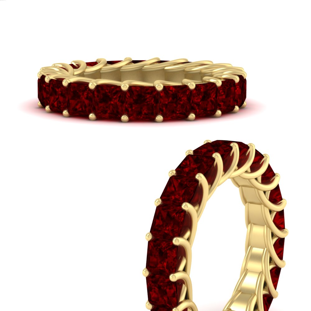 Princess Cut 5 Carat Eternity Ring