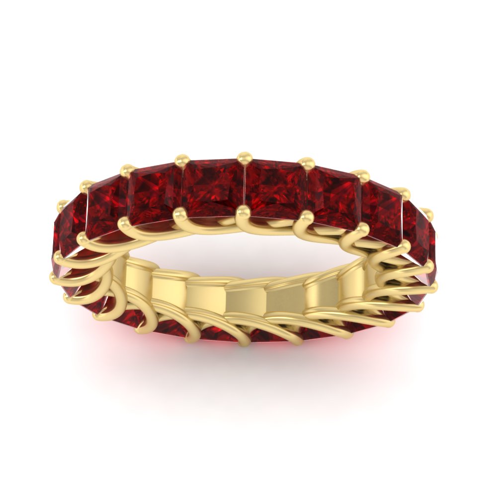 Princess Cut 5 Carat Eternity Ring