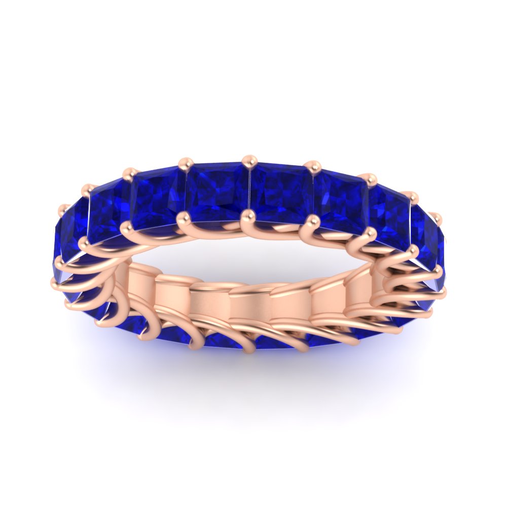 Princess Cut 5 Carat Eternity Ring