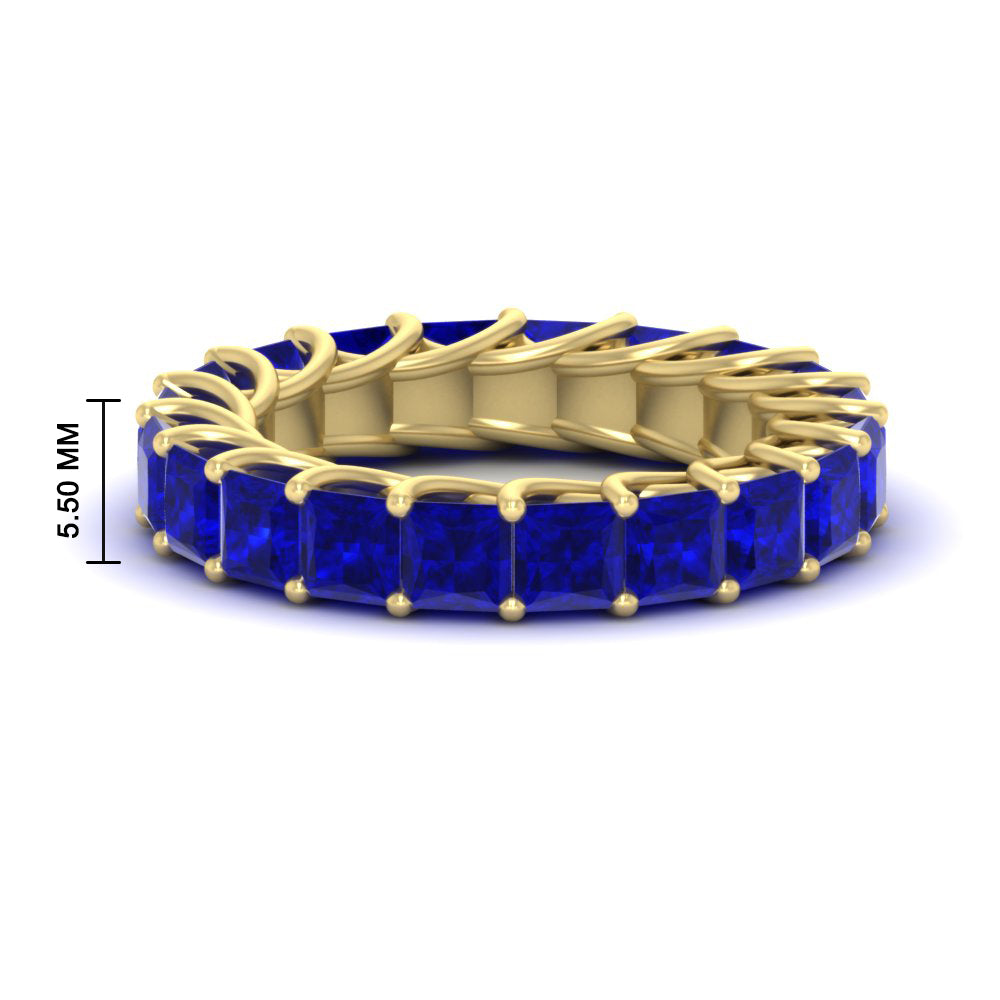 Princess Cut 5 Carat Eternity Ring