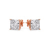 Load image into Gallery viewer, princess-cut-5-ct.-stud-earring-in-rose-gold-FDEAR-10411PR-5.00CT-NL-RG.jpg?v=1763113297