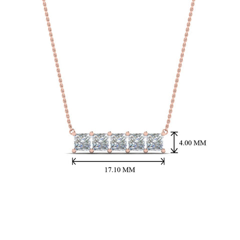 princess-cut-5-stone-diamond-bar-necklace-in-FDPD8413-NL-RG