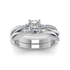Load image into Gallery viewer, princess-cut-Infinity-twist-diamond-matching-bridal-set-in-14K-white-gold-FD8253PR-NL-WG