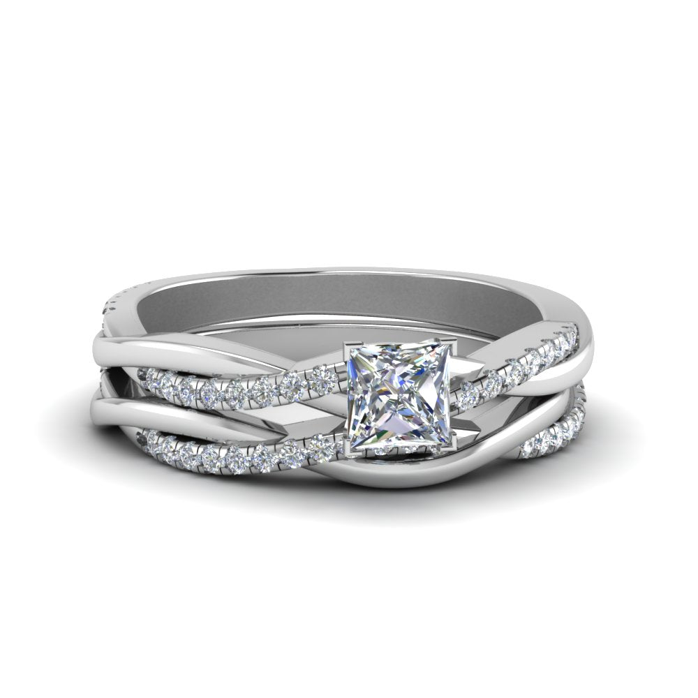 princess-cut-Infinity-twist-diamond-matching-bridal-set-in-950-Platinum-FD8253PR-NL-WG