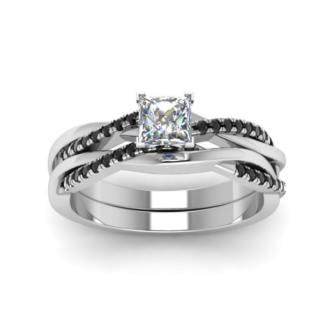princess-cut-Infinity-twist-matching-bridal-set-with-black-diamond-in-950-Platinum-FD8253PRGBLACK-NL-WG