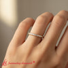 Load image into Gallery viewer, princess-cut-V-prong-diamond-eternity-band-yellow-gold-fdewb10247-model
