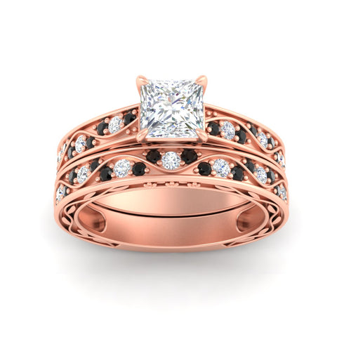 princess-cut-antique-filigree-black-diamond-bridal-ring-set-in-rose-gold-fdens3543prgblackangle5-nl-rg.jpg