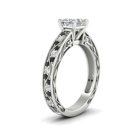 princess-cut-antique-filigree-black-diamond-engagement-ring-in-white-gold-fdens3543prrgblackangle2-nl-wg.jpg
