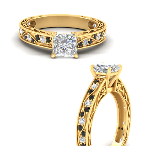 princess-cut-antique-filigree-black-diamond-engagement-ring-in-yellow-gold-fdens3543prrgblackangle3-nl-yg.jpg