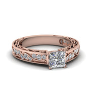 princess-cut-antique-filigree-diamond-ring-in-14K-rose-gold-FDENS3543PRR-NL-RG