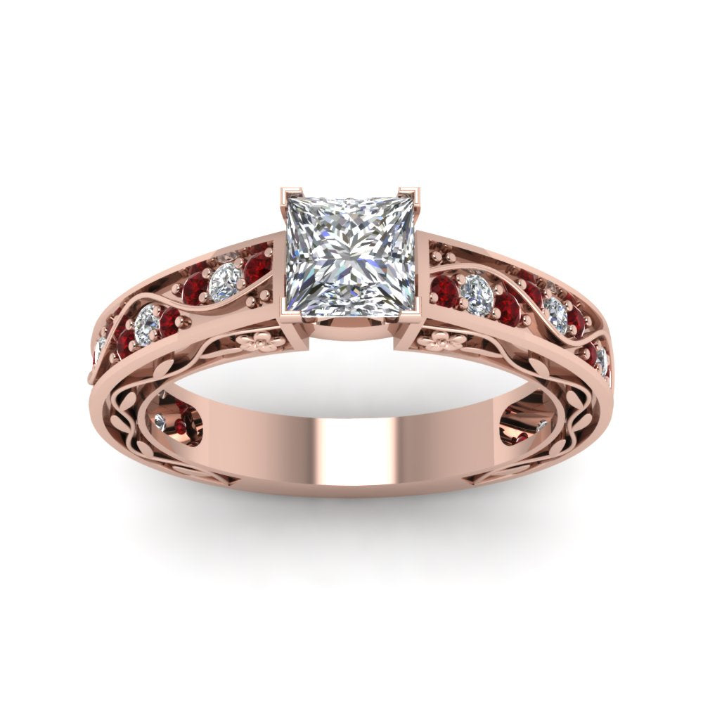 princess-cut-antique-filigree-diamond-ring-with-ruby-in-14K-rose-gold-FDENS3543PRRGRUDRANGLE5-NL-RG
