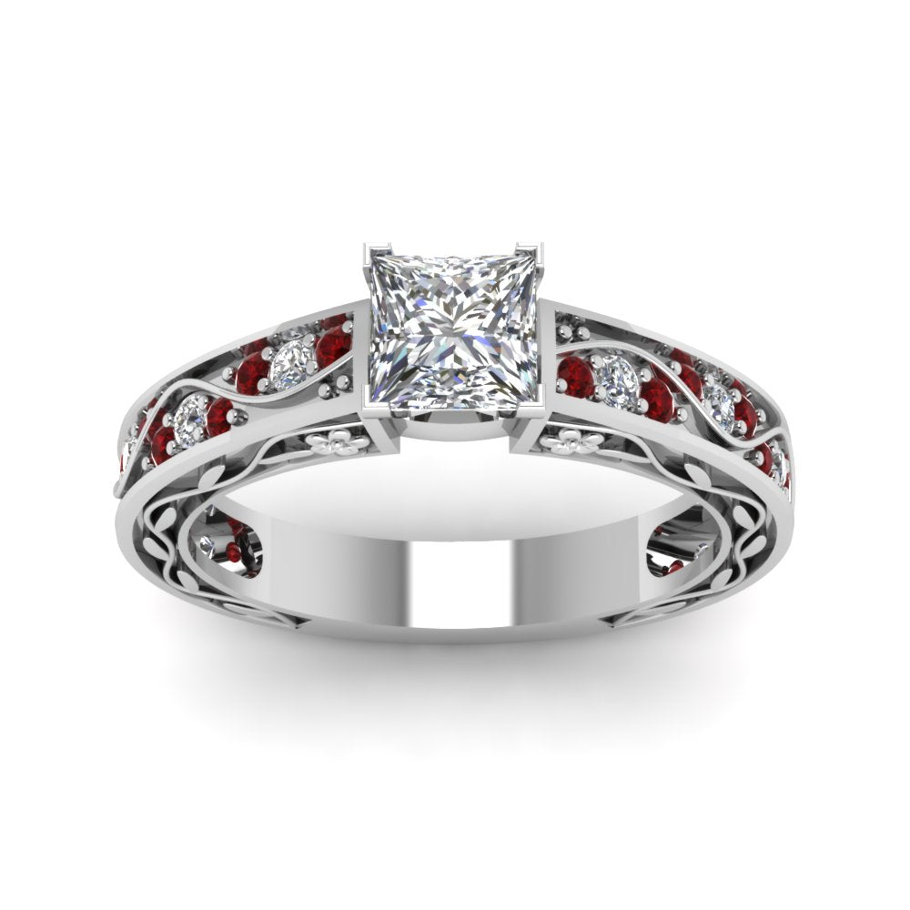 princess-cut-antique-filigree-diamond-ring-with-ruby-in-14K-white-gold-FDENS3543PRRGRUDRANGLE5-NL-WG