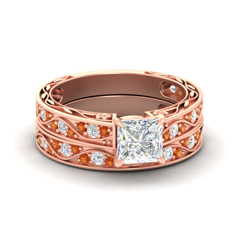 princess-cut-antique-filigree-orange-sapphire-bridal-ring-set-in-rose-gold-fdens3543prgsaorsleep-nl-rg.jpg