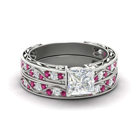 princess-cut-antique-filigree-pink-sapphire-bridal-ring-set-in-white-gold-fdens3543prgsadrpisleep-nl-wg.jpg