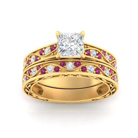 princess-cut-antique-filigree-pink-sapphire-bridal-ring-set-in-yellow-gold-fdens3543prgsadrpiangle5-nl-yg.jpg