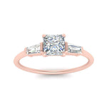 Load image into Gallery viewer, princess-cut-bar-baguette-3-stone-diamond-engagement-ring-in-FDENS100PRR-NL-RG
