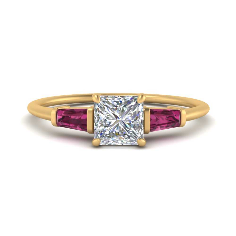 princess-cut-bar-baguette-3-stone-pink-sapphire-engagement-ring-in-FDENS100PRRGSADRPI-NL-YG