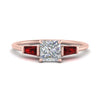 Load image into Gallery viewer, princess-cut-bar-baguette-3-stone-ruby-engagement-ring-in-rose-gold-FDENS100PRRGRUDR-NL-RG