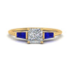 Load image into Gallery viewer, princess-cut-bar-baguette-3-stone-sapphire-engagement-ring-in-yellow-gold-FDENS100PRRGSABL-NL-YG