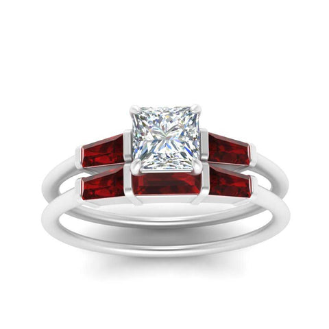 princess-cut-bar-set-ruby-ring-with-matching-3-baguette-wedding-band-in-white-gold-FDENS100PRGRUDRANGLE5-NL-WG