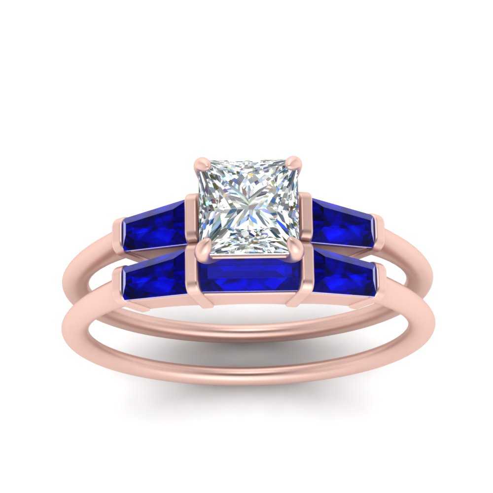 princess-cut-bar-set-sapphire-ring-with-matching-3-baguette-wedding-band-in-FDENS100PRGSABL-NL-RG