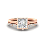 Load image into Gallery viewer, princess-cut-bezel-solitaire-ring-with-diamond-band-in-rose-gold-FD11229PR-NL-RG.jpg?v=1758702874
