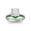 Load image into Gallery viewer, princess-cut-bezel-solitaire-ring-with-emerald-band-in-white-gold-FD11229PRGEMGRANGLE5-NL-WG_83325c21-7f12-4938-b72a-be1b905eb9cb.jpg?v=1758702946