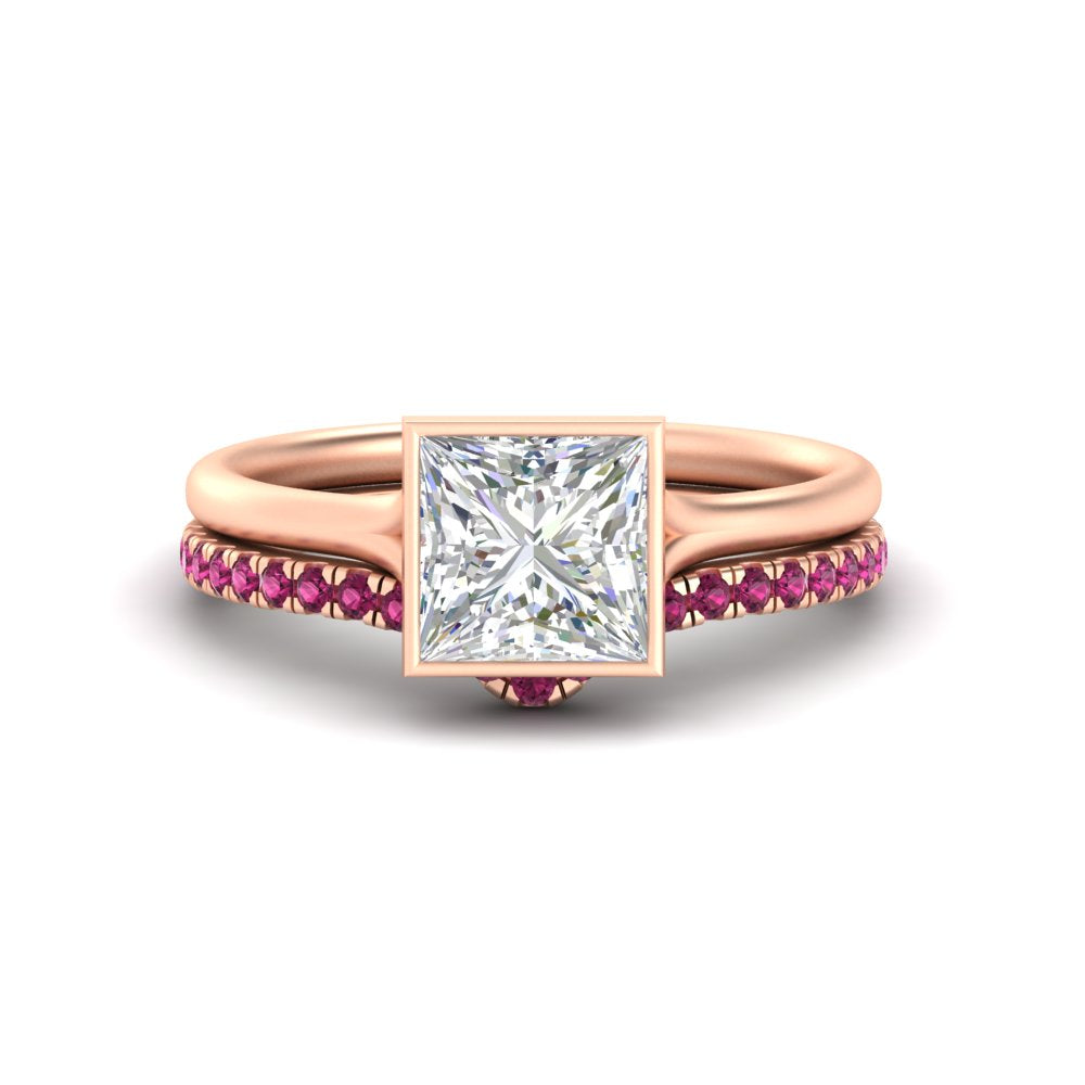 princess-cut-bezel-solitaire-ring-with-pink-sapphire-band-in-rose-gold-FD11229PRGSADRPI-NL-RG.jpg?v=1758702874