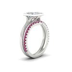 Load image into Gallery viewer, princess-cut-bezel-solitaire-ring-with-pink-sapphire-band-in-white-gold-FD11229PRGSADRPIANGLE2-NL-WG_7c79fbca-6f38-4837-9ebc-e19c33205a3c.jpg?v=1758702945
