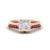Load image into Gallery viewer, princess-cut-bezel-solitaire-ring-with-ruby-band-in-rose-gold-FD11229PRGRUDR-NL-RG_0bd235b1-8203-48e1-abed-2607a4460e89.jpg?v=1758702946
